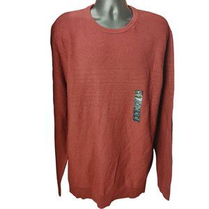 Shaquille O'Neal Men's RedLong Sleeve Crew Neck Light Sweater 2XLT
